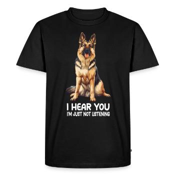 Berger allemand - T-shirt Premium bio Homme - noir - Devant - Nico (187cm)