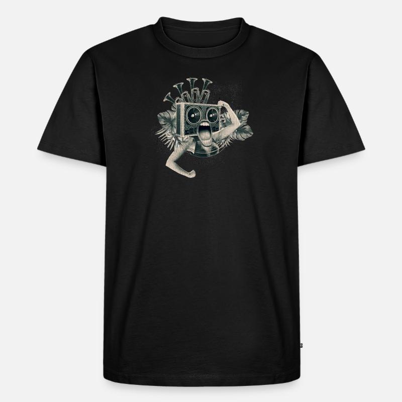 Reggae Punk - Männer Premium Bio T-Shirt - Schwarz