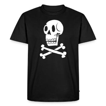 Skulls and Bones - Men's Premium Organic T-Shirt - black - Front - Nico (187cm)