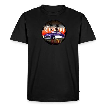 Voiture personnalisée - T-shirt Premium bio Homme - noir - Devant - Nico (187cm)
