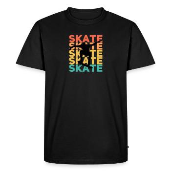 Il suffit de patiner - T-shirt Premium bio Homme - noir - Devant - Nico (187cm)