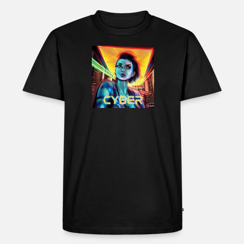 Mädchen Cyber04 - Männer Premium Bio T-Shirt - undefined