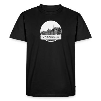 Ville de Copenhague - T-shirt Premium bio Homme - noir - Devant - Nico (187cm)