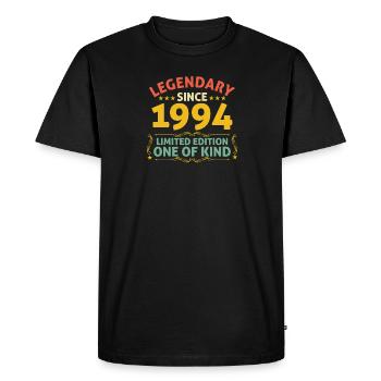 Legendary since 1994 Limited Edition - Men's Premium Organic T-Shirt - black - Front - Nico (187cm)