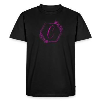 Point C - Men's Premium Organic T-Shirt - black - Front - Nico (187cm)