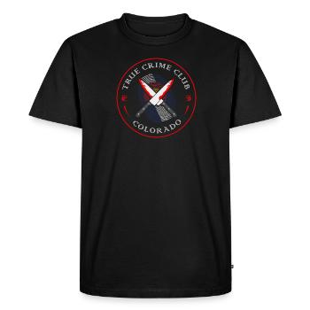 True Crime Club Colorado, Murderino Murder Show - Men's Premium Organic T-Shirt - black - Front - Nico (187cm)