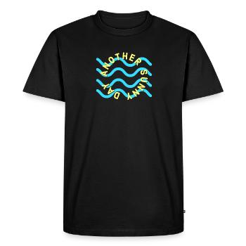 Another Sunny Day! - Men's Premium Organic T-Shirt - black - Front - Nico (187cm)