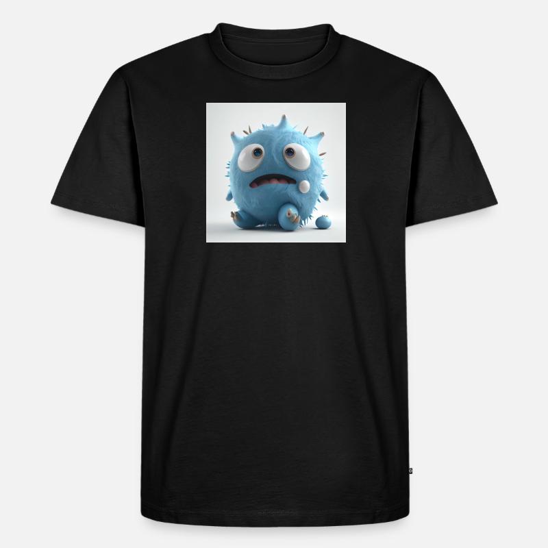 Blaues Monsterchen - Männer Premium Bio T-Shirt - undefined