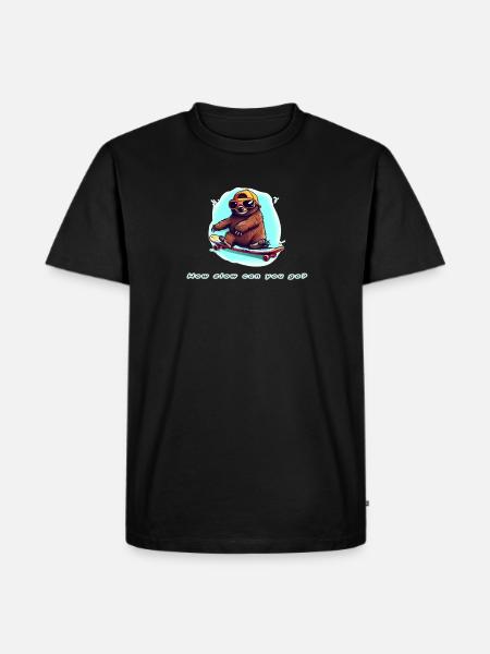 How slow can you go - Men's Premium Organic T-Shirt - black