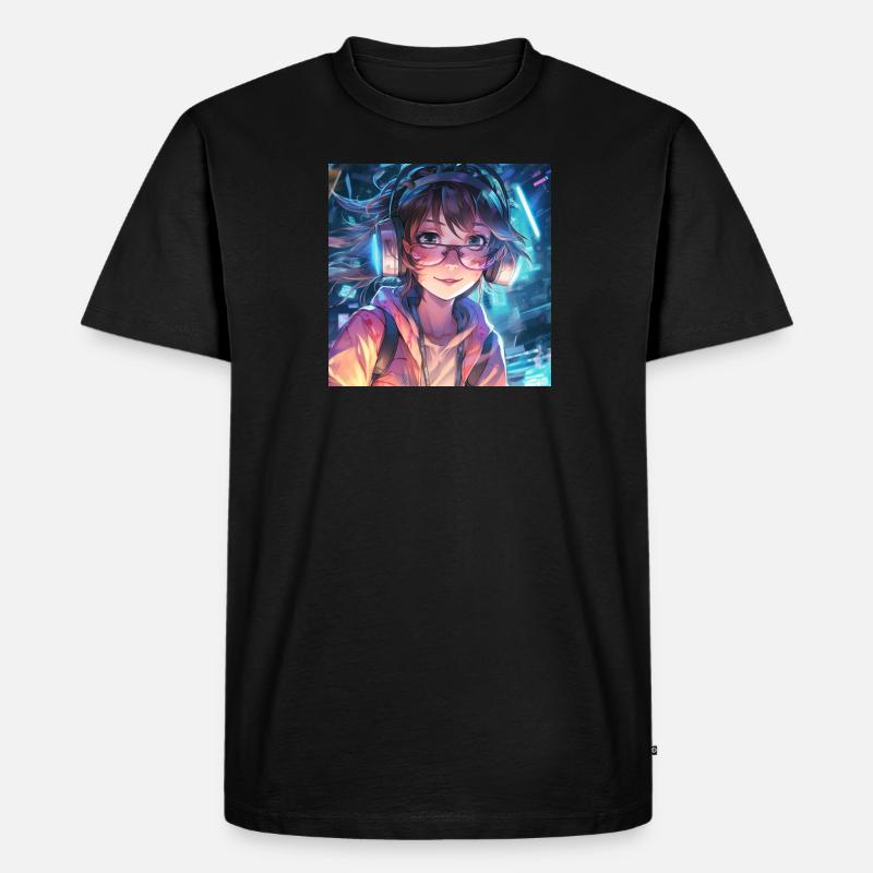 Akari Mizuki - Männer Premium Bio T-Shirt - Schwarz