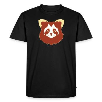 Petit panda - T-shirt Premium bio Homme - noir - Devant - Nico (187cm)