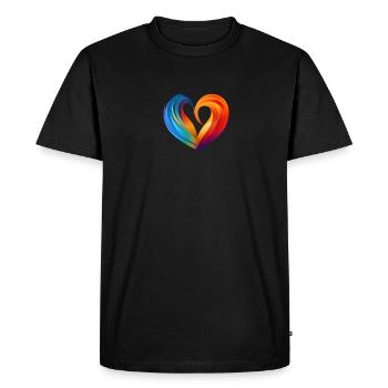 Freedom of Love - Men's Premium Organic T-Shirt - black - Front - Nico (187cm)