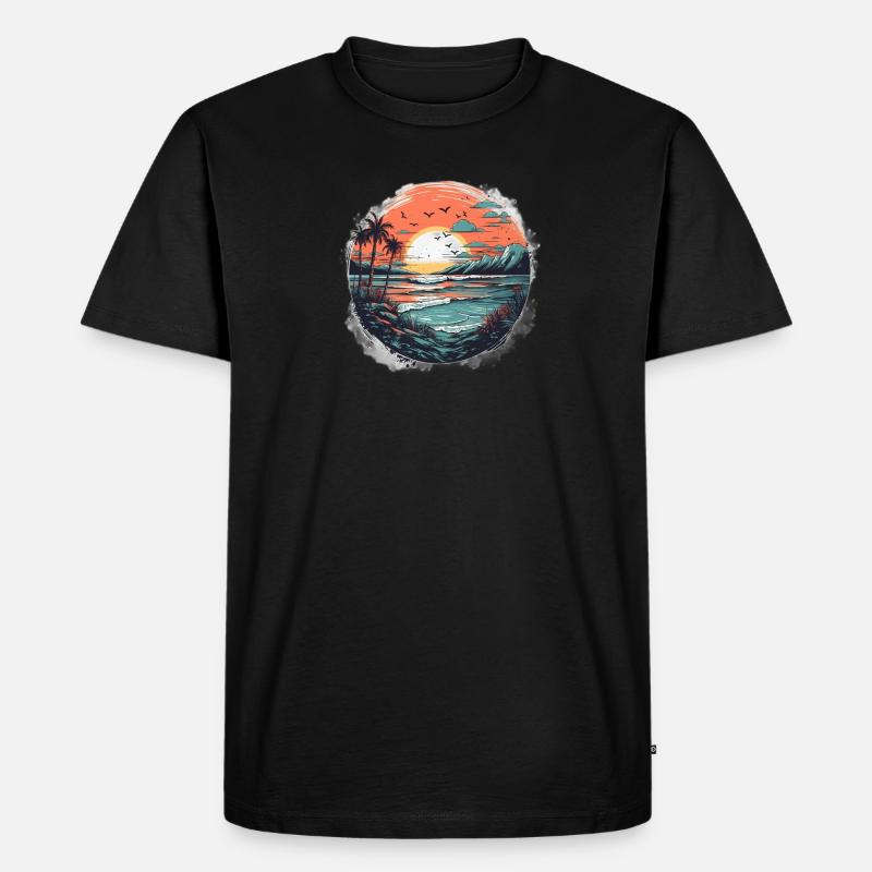 Sunset - Männer Premium Bio T-Shirt - undefined