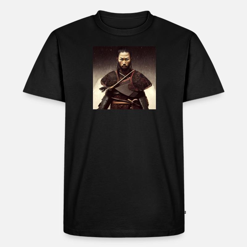 Samurai 2 - Männer Premium Bio T-Shirt - Schwarz