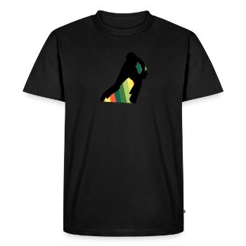 Cricket Équipe de cricket - T-shirt Premium bio Homme - noir - Devant - Nico (187cm)