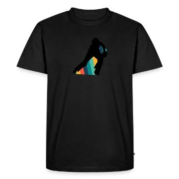 Cricketer Cricket Sports d’équipe - T-shirt Premium bio Homme - noir - Devant - Nico (187cm)