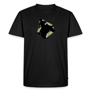 Cascade de VTT - T-shirt Premium bio Homme - noir - Devant - Nico (187cm)