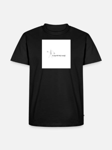 Black on White - Männer Premium Bio T-Shirt - Schwarz