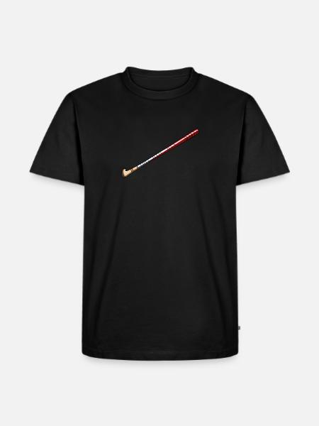 Hockeyschläger Eishockeyteam - Männer Premium Bio T-Shirt - Schwarz
