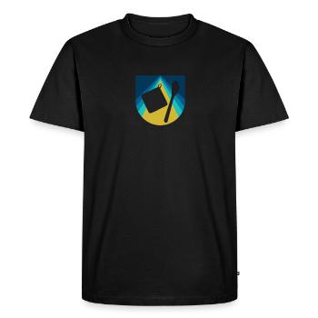 Boulangerie Boulangerie Boulangerie - T-shirt Premium bio Homme - noir - Devant - Nico (187cm)