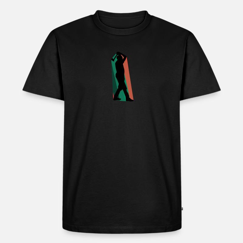 Axt Doppelaxt - Männer Premium Bio T-Shirt - Schwarz