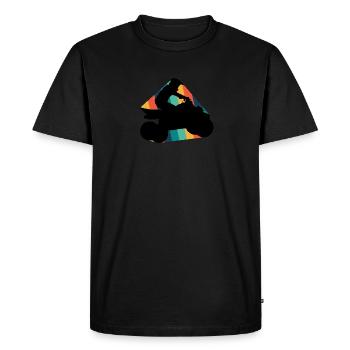 Quad cascadeur - T-shirt Premium bio Homme - noir - Devant - Nico (187cm)
