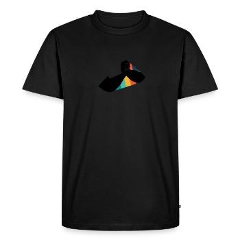 Bras de fer Armdrücken - T-shirt Premium bio Homme - noir - Devant - Nico (187cm)