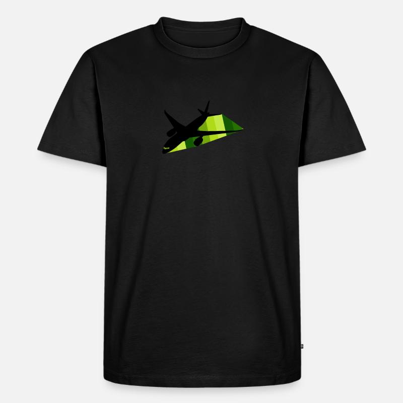 Pilot Aerospace - Männer Premium Bio T-Shirt - Schwarz