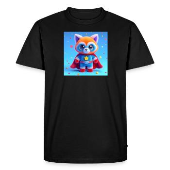 Grizzly Guardian - Men's Premium Organic T-Shirt - black - Front - Nico (187cm)