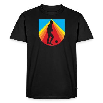 Joueur de futsal Futsal Futsal - T-shirt Premium bio Homme - noir - Devant - Nico (187cm)