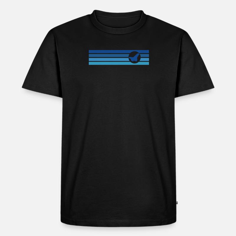 Aerospace Luftfahrt Flugzeug - Männer Premium Bio T-Shirt - Schwarz