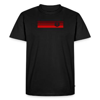 Disc Golf Disc Golfer Disc - Men's Premium Organic T-Shirt - black - Front - Nico (187cm)