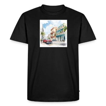 Journée de Cuba - T-shirt Premium bio Homme - noir - Devant - Nico (187cm)