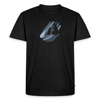 Dog School Dog Training Dog Sports - Men's Premium Organic T-Shirt - black - Front - Nico (187cm)