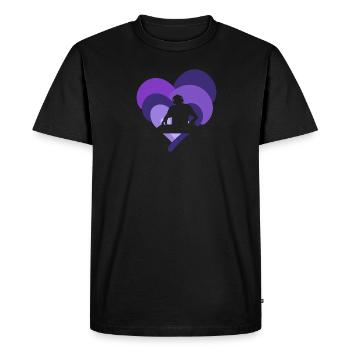 DJ Djing Electro - T-shirt Premium bio Homme - noir - Devant - Nico (187cm)
