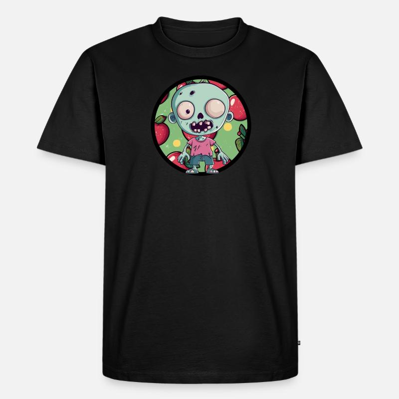 Zombie Jäger Geist - Männer Premium Bio T-Shirt - Schwarz