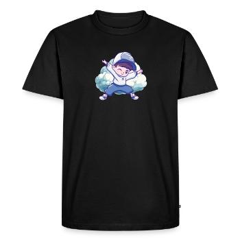 Breakdance Beatbox - Männer Premium Bio T-Shirt - Schwarz - Vorne - Nico (187cm)