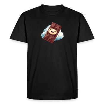 Chocolat Chocolat Vanille - T-shirt Premium bio Homme - noir - Devant - Nico (187cm)