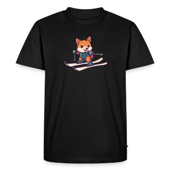 Ski Ski Holiday - Men's Premium Organic T-Shirt - black - Front - Nico (187cm)