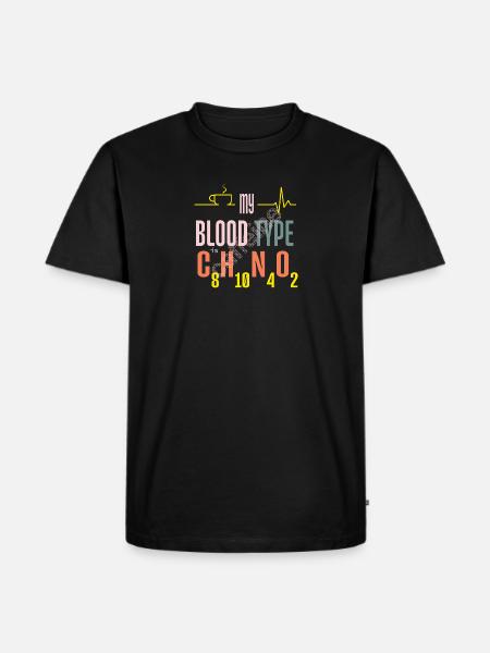 Coffee Lover - Men's Premium Organic T-Shirt - black
