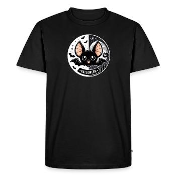 Motif de chauve-souris d’Halloween pour les enfants - T-shirt Premium bio Homme - noir - Devant - Nico (187cm)