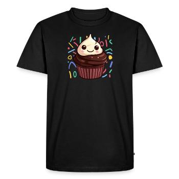 Tartelettes aux muffins et aux biscuits - T-shirt Premium bio Homme - noir - Devant - Nico (187cm)