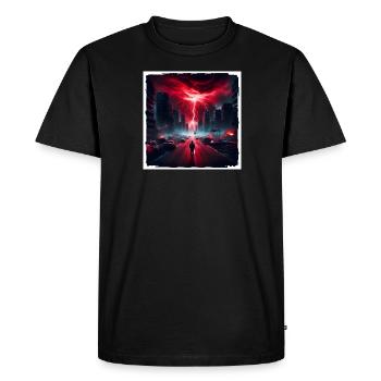 Apocalypse in Flames – The Last Way - Men's Premium Organic T-Shirt - black - Front - Nico (187cm)