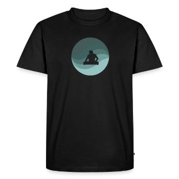 DJ Shuffle - T-shirt Premium bio Homme - noir - Devant - Nico (187cm)