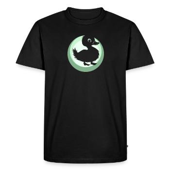 Canetons Canards Quak - T-shirt Premium bio Homme - noir - Devant - Nico (187cm)