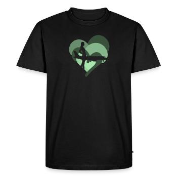 Avion de compagnie aérienne hôtesse de l'air - T-shirt Premium bio Homme - noir - Devant - Nico (187cm)