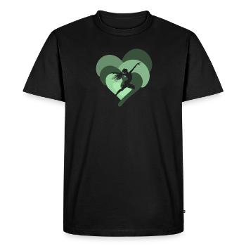 Formation de gymnastique d'entraîneur de gymnastique de poirier - T-shirt Premium bio Homme - noir - Devant - Nico (187cm)