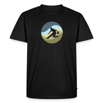 Boule de bowling - T-shirt Premium bio Homme - noir - Devant - Nico (187cm)