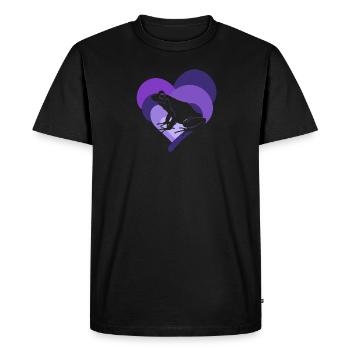 Amphibian Frog Pond - Men's Premium Organic T-Shirt - black - Front - Nico (187cm)