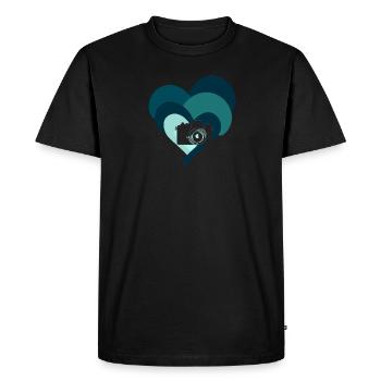 Photography Camera Image - Men's Premium Organic T-Shirt - black - Front - Nico (187cm)